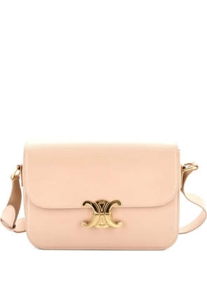 Celine Pre-Owned Triomphe Shoulder Bag Smooth Calfskin Medium crossbody bag - Neutrals