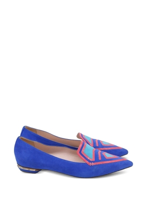 Nicholas Kirkwood point-toe flats - Blue