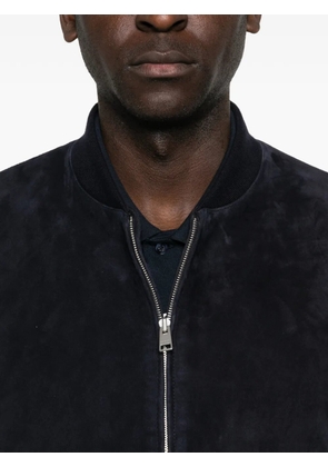 SANDRO zip-up suede jacket - Blue