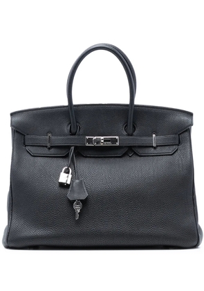 Hermès Pre-Owned 2008 Togo Birkin Retourne 35 handbag - Black
