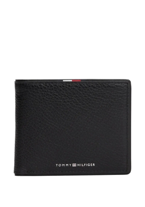 Tommy Hilfiger Corporate leather bifold wallet - Black