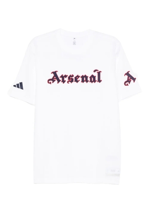 adidas embroidered-logo cotton T-shirt - White