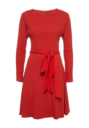Gucci Pre-Owned crepe tie-belt dress - Red