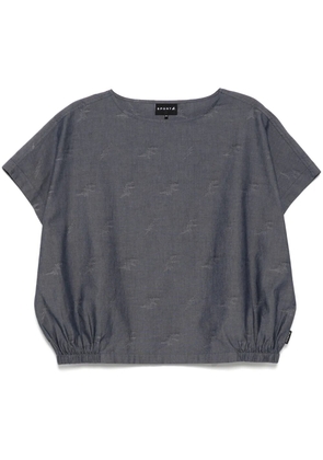 SPORT b. by agnès b. Aop short-sleeved top - Blue