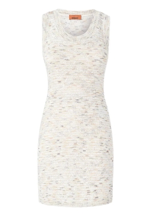 Missoni slub-knit mini dress - Neutrals