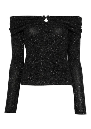 Ba&Sh off-shoulder gathered top - Black