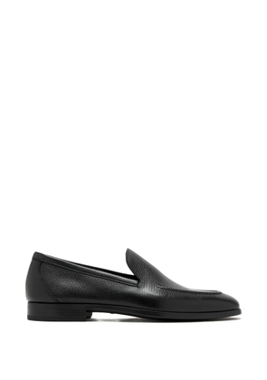 Magnanni pebbled-leather loafers - Black