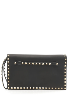 Valentino Garavani Pre-Owned 2010s Rockstud leather clutch bag - Black