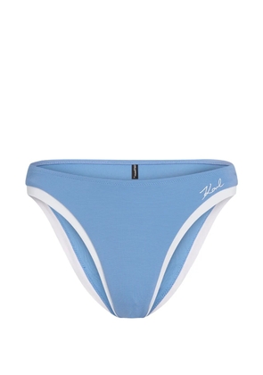 Karl Lagerfeld Signature cheeky bikini bottoms - Blue