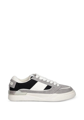 Armani Exchange lace-up panelled sneakers - Grey