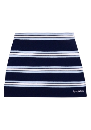 Sporty & Rich striped mini skirt - Blue