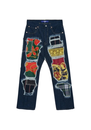 Junya Watanabe MAN patchwork five pockets trousers - Blue