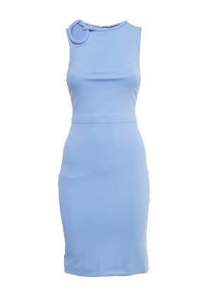 Gucci Pre-Owned sleeveless neck-detail mini dress - Blue
