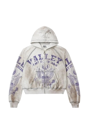 VALE FOREVER Army zip-up hoodie - Grey