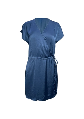 Theory wrap V-neck playsuit - Blue