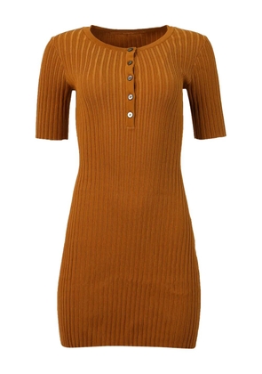 Lhd button knit samphire dress - Brown