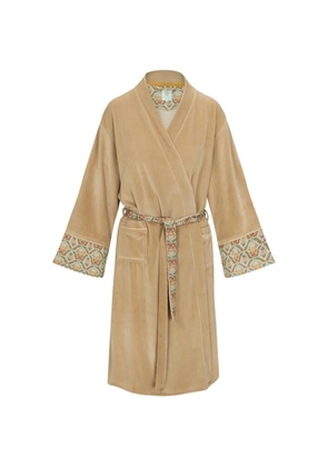 PIP STUDIO patterned-trim robe - Neutrals