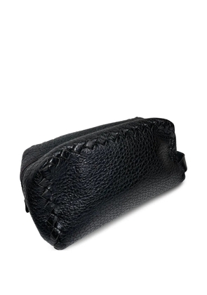 Bottega Veneta Pre-Owned leather zipped clutch bag - Black