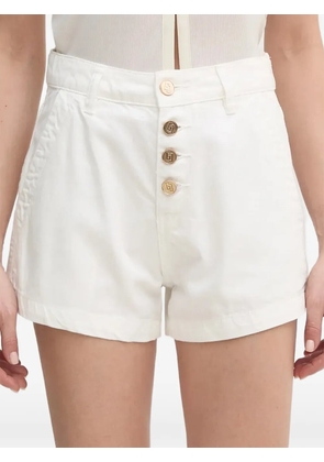 Gaudi buttoned shorts - White