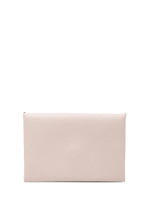 Hermès Pre-Owned 2023 Chevre Mysore Calvi card holder - Pink