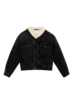 MARANT shearling collar buttoned Jackson jacket - Black