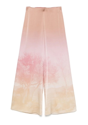 Pierre-Louis Mascia illustration-print trousers - Pink