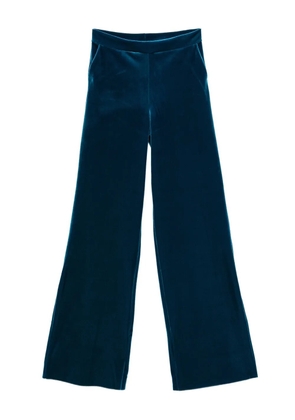 CHIARA BONI La Petite Robe wide-leg velvet trousers - Blue