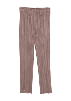 Pleats Please Issey Miyake pleated trousers - Brown