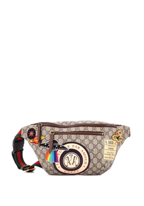 Gucci Pre-Owned Courrier Zip GG Coated Canvas with Applique belt bag - Brown