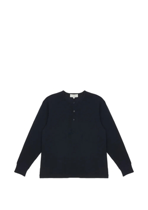 Studio Nicholson henley long-sleeve T-shirt - Black