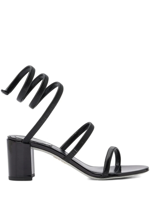 René Caovilla leather sandals - Black