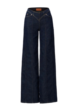 No44 cotton wide-leg jeans - Blue