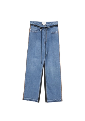 LITKOVSKA pleated wide-leg jeans - Blue