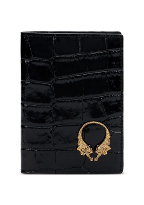 Roberto Cavalli crocodile-print wallet - Black