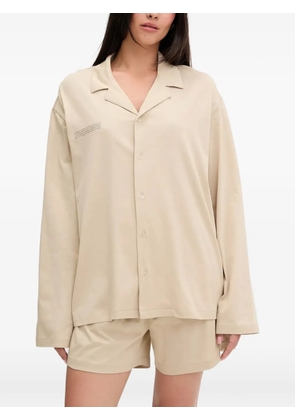 Pangaia buttoned pyjama set - Neutrals