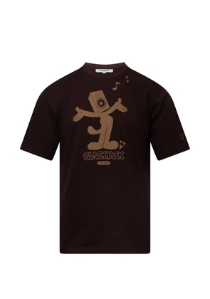 Blackjack Beathead crew-neck T-shirt - Brown
