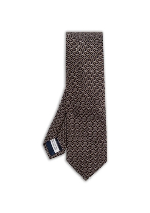Ferragamo patterned tie - Blue