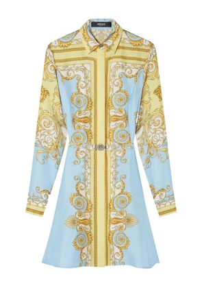 Versace silk midi dress - Blue