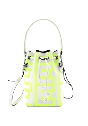 Fendi Pre-Owned x Marc Jacobs Mon Tresor Printed Leather Mini bucket bag - Grey