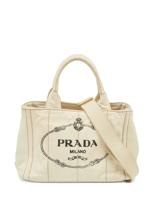 Prada Pre-Owned small Canapa tote bag - Neutrals