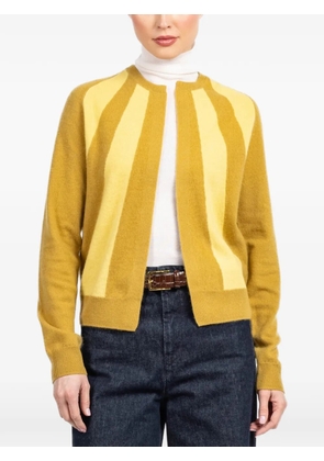 Frenckenberger sun-striped cardigan - Yellow