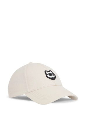 Karl Lagerfeld Ikon Choupette patch cap - White
