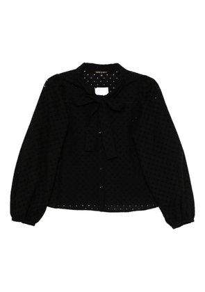 To b. by agnès b. eyelet-detailing shirt - Black