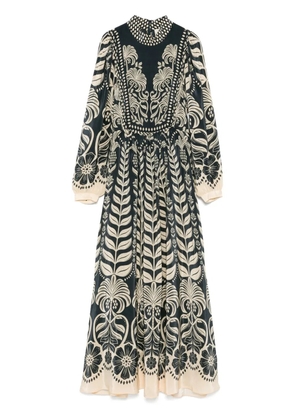 FARM Rio Ainika Tropical maxi dress - Blue