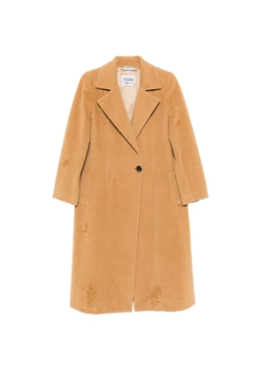 A.N.G.E.L.O. Vintage Upcycling notched-lapel wool coat - Neutrals