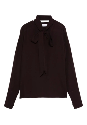 Raquel Diniz neck-tie long-sleeve blouse - Red