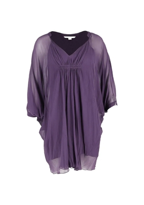 Diane Von Furstenberg Vintage fleurette mini dress - Purple