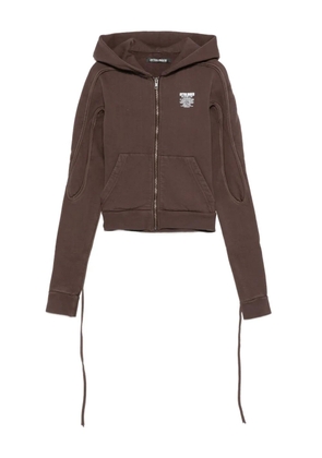 Ottolinger zip-up hoodie - Brown