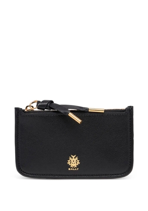 Bally Essential zipped leather card holder - Black