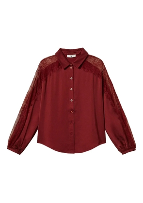 TWINSET lace-detail shirt - Red